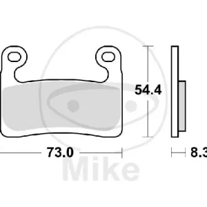 Neu Im Sortiment TWR Set di pastiglie freno in carbonio CRQ MCB901CRQ