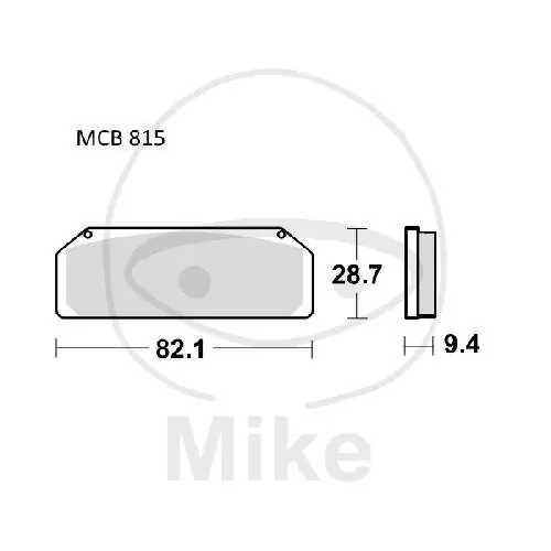 TRW Brake Pad Set Sinter Carbon Racing SCR MCB815SCR Neue Ware