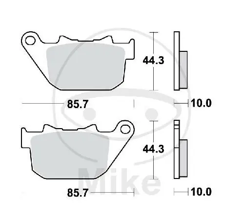 Heißes Angebot TRW Bremsklotz Satz Sinter hinten MCB754SH