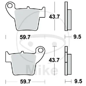 Preisknaller TRW Juego de pastillas de freno Sinter RSI MCB730RSI