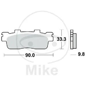 TRW Plaquettes de frein standard MCB830 Versand Am Gleichen Tag