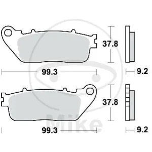 TRW Brake pad set sinter rear MCB817SH Günstig
