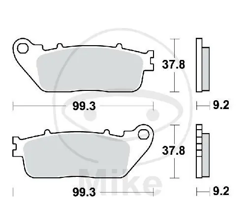 TRW Brake pad set sinter rear MCB817SH Günstig
