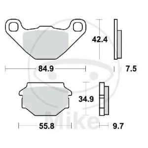 Pastiglie freno TRW Standard MCB657 Expressversand