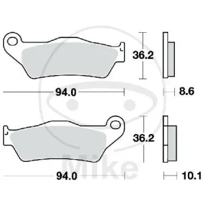 Schneller Versand TRW brake pads standard MCB707