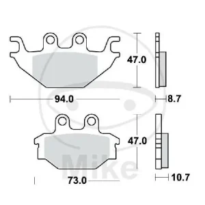 Brake pad for Adly/Herchee Arctic CAN-AM Kawasaki Kymco SYM TGB Yamaha Saisonangebot