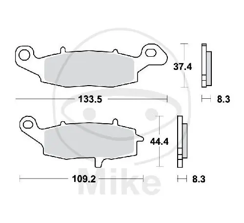 Markenware Pattino del freno per CFMOTO Kawasaki Suzuki