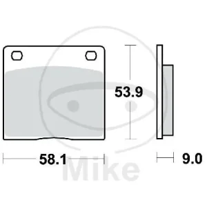 TRW brake pads standard MCB73 Neu