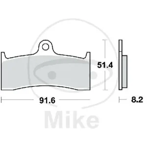 Aktuell TRW Brake pad set sinter front MCB660SV