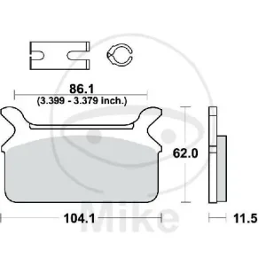 TRW Plaquettes de frein standard MCB580 Top-Preis