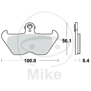 TRW Brake pad set sinter front MCB680SV Sofort Bestellen