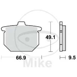 TRW brake pads standard MCB54 Geprüft