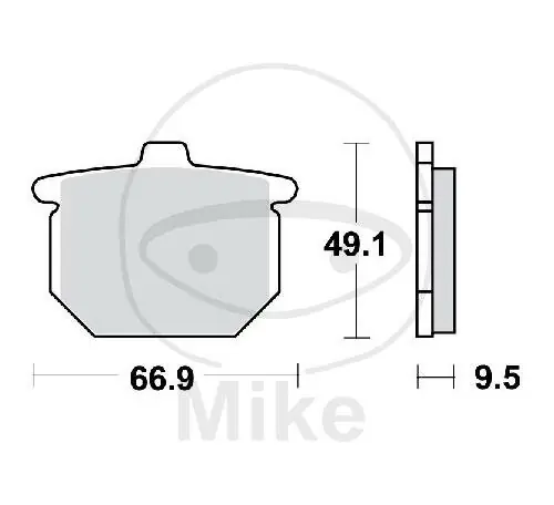 Meistverkauft Pastiglie freno TRW Standard MCB54