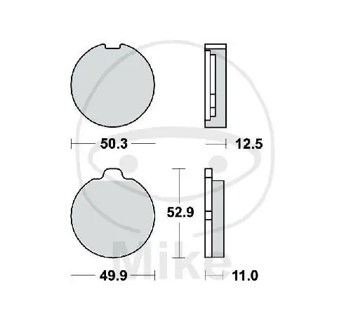 TRW brake pads standard MCB70 Heißes Angebot