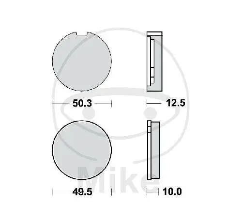 TRW Plaquettes de frein standard MCB16 Top-Preis