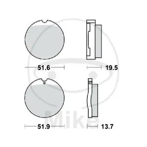 Top-Seller Pastiglie freno TRW Standard MCB35