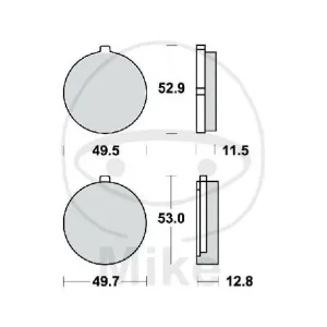 TRW brake pads standard MCB72 Expressversand