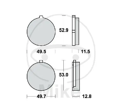 Markenprodukt Pastiglie freno TRW Standard MCB72
