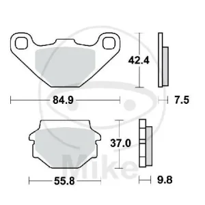 Must-Have Pattino del freno per Aeon Aprilia Kawasaki KTM Kymco Peugeot Suzuki Yamaha