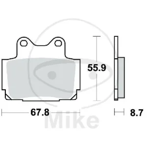TRW Plaquettes de frein standard MCB541 Knallerangebot