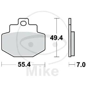Begrenztes Angebot TRW Plaquettes de frein standard MCB727