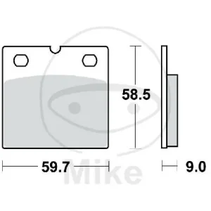 TRW brake pads standard MCB533 Kostenloser Versand
