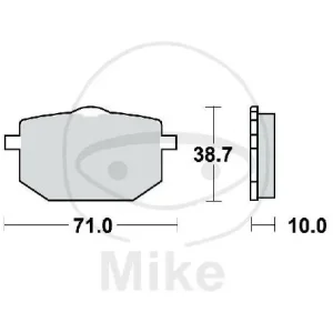 Bestseller TRW brake pads standard MCB568