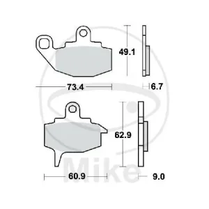Neuheit TRW Bremsklötze Standard MCB573