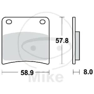 Pastiglie freno TRW Standard MCB591 Abverkauf