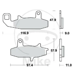 Set di pastiglie freno anteriori per Suzuki DR 650 750 800 Preisreduziert