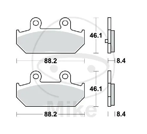 Pastiglie freno TRW Standard MCB751 Heißes Angebot