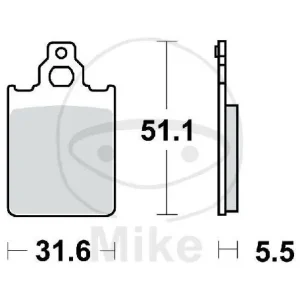 Preis Gesenkt TRW-Lucas EC Scooter Belag MCB651EC