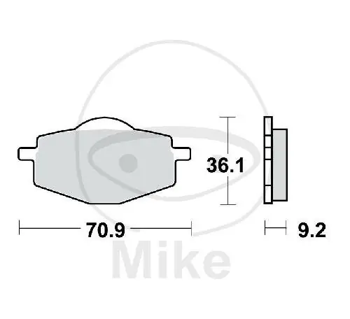 TRW Set di pastiglie freno Sinter SI MCB539SI Jetzt Kaufen
