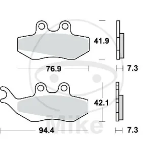 TRW-Lucas EC Scooter Belag MCB664EC Ausverkauf