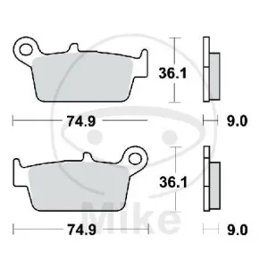Ausverkauf Brake pad for ATU Daelim Hercules Honda Kymco Peugeot Sachs