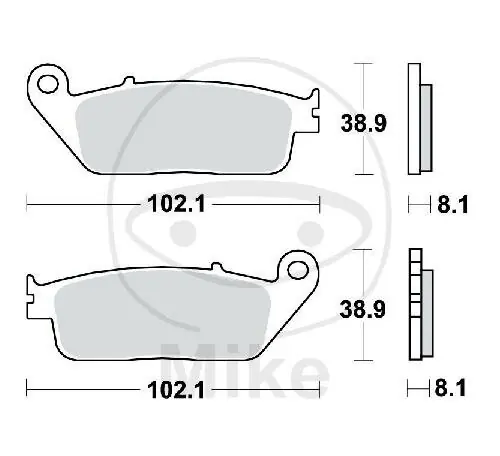 TRW Bremsklötze Standard MCB598 Preisreduziert