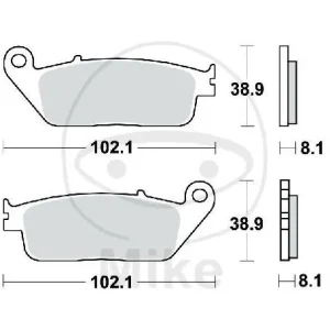 Top-Angebot Pastiglie freno TRW Standard MCB598