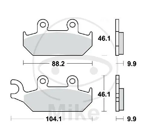 TRW Plaquettes de frein standard MCB627 Top-Preis