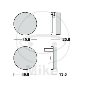 Pastillas de freno TRW Estándar MCB32 Neue Kollektion